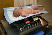 Cameron weighs-in at 7 lbs 3.6 oz
